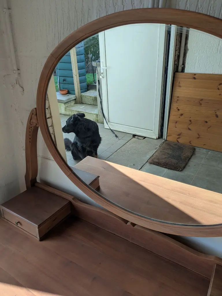 Coiffeuse en noyer Miroir (10).webp