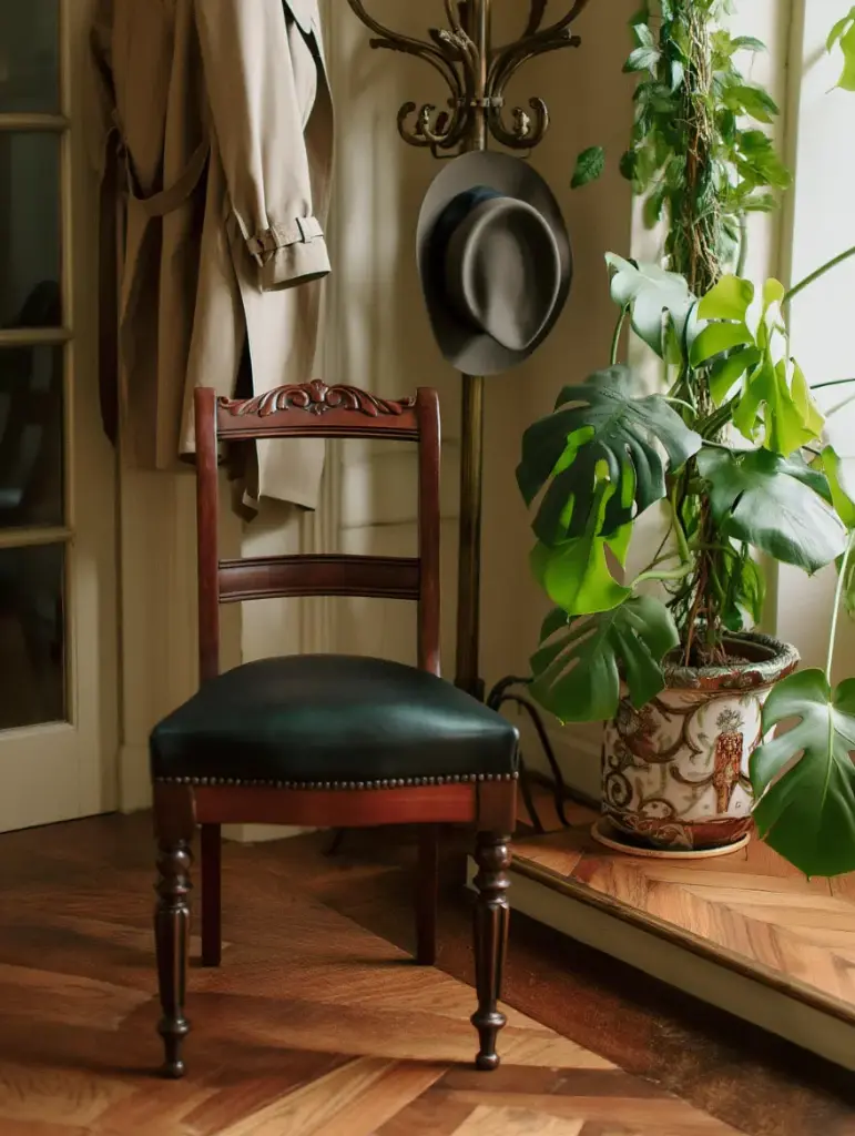Set of 3 Chairs Black Leather